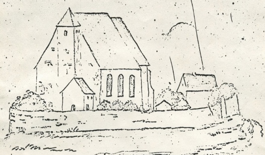 Alte Skizze der Kapuzinerklosterkirche Alte Skizze der Kapuzinerklosterkirche
